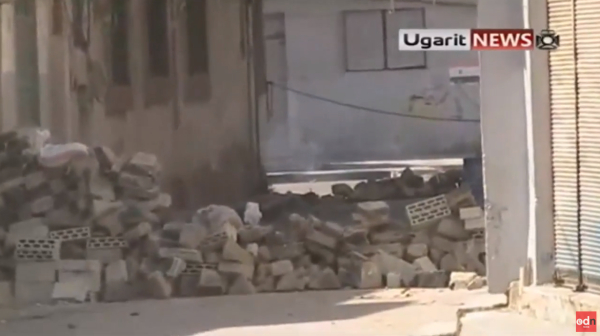 시리아 육군사관학교 건물이 드론 공격으로 파괴됐다. ⓒOn Demand News 화면 갈무리