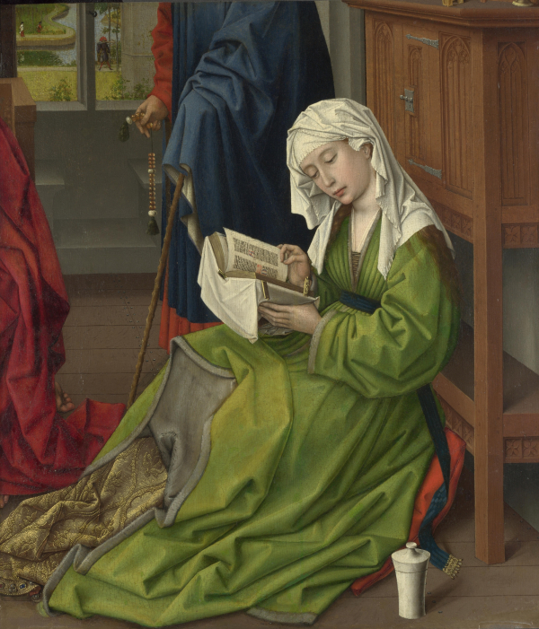 로히어르 판 데르베이던(Rogier van der Weyden), 책을 읽고 있는 막달라 마리아, 1438년경.