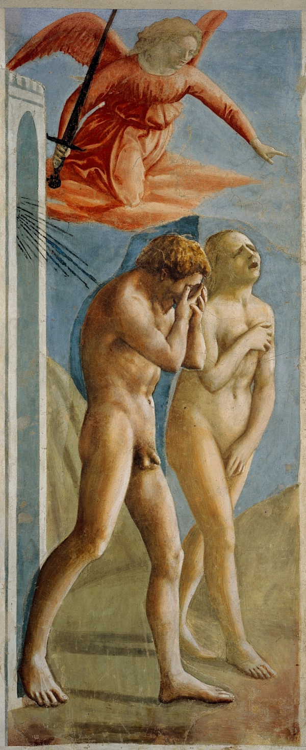 마사치오(Masaccio), 에덴 동산에서의 추방, 1427.