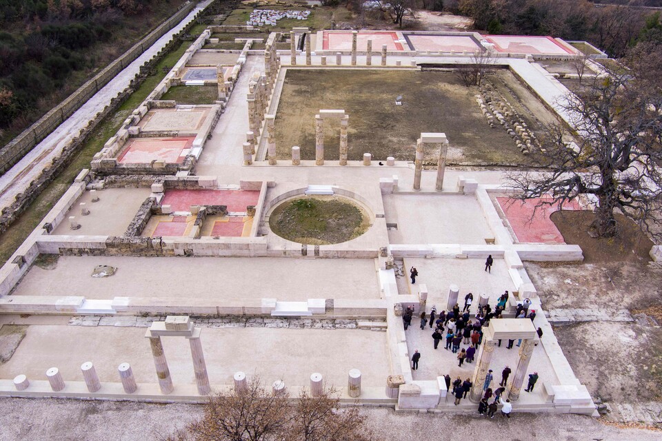 16년간의 복원 사업 끝에 재개장한 알렉산드로스 왕궁 유적지 일부 ⓒ[AFP 연합뉴스]