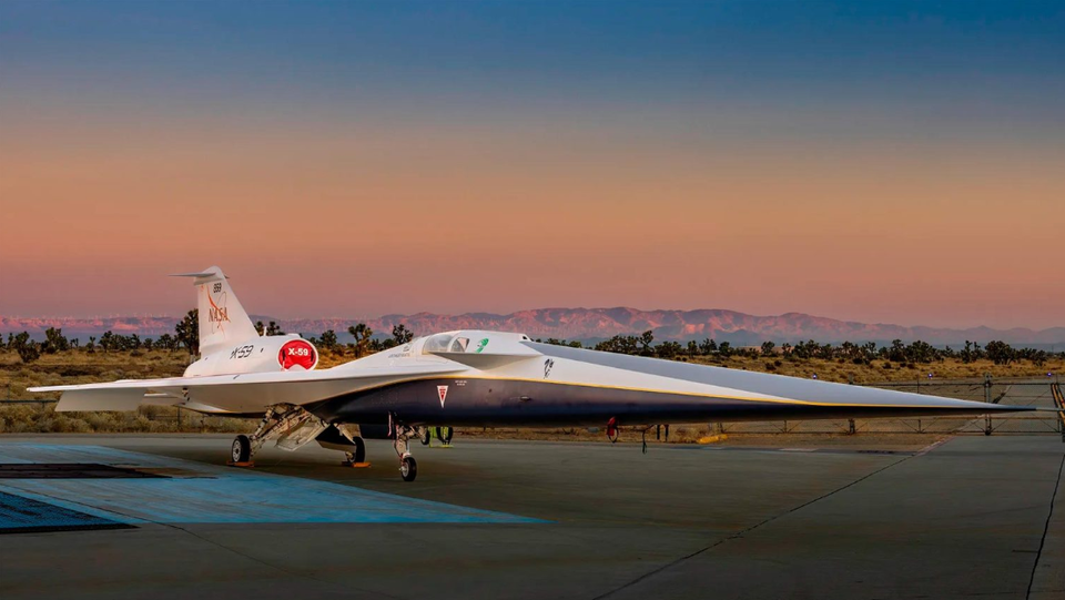 미국 항공우주국(NASA)이 록히드 마틴사와 함께 개발 중인 초음속 항공기 X-59 ⓒ록히드 마틴 제공
