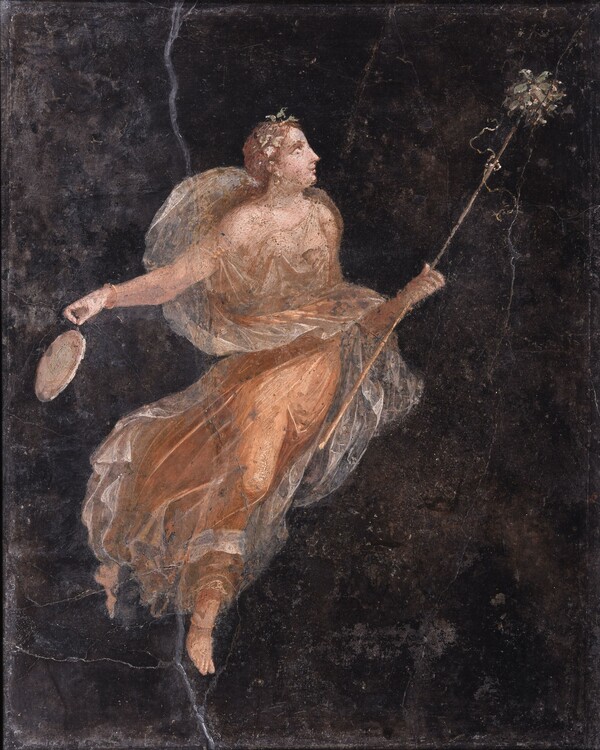 춤추는 마이나드, 74 x 60 x 7cm, 프레스코 벽화, 1세기 ⓒ㈜씨씨오씨 제공