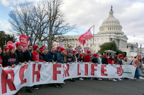 낙태 반대 단체인 '생명을 위한 행진(March for life)'이 워싱턴DC에서 낙태반대 집회를 벌이고 있다 ⓒAP 연합뉴스