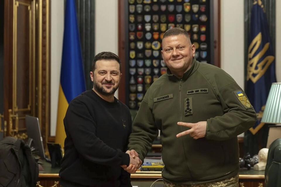 볼로디미르 젤렌스키 우크라이나 대통령과 발레리 잘루즈니 우크라이나군 총사령관 ⓒ우크라이나 대통령실