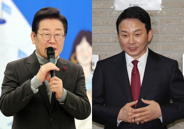 이재명 더불어민주당 대표(왼쪽)와 원희룡 전 국토교통부 장관. ⓒ연합뉴스