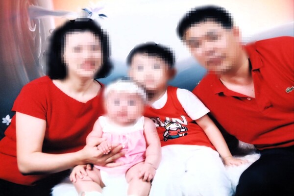 대학병원 시험관아기 유전자 불일치 사건 당사자 A씨와 그의 가족 ⓒ박상혁 기자