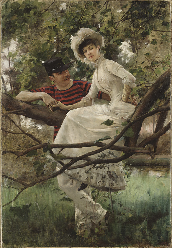 칼 라르손, 전원(Idyll), 1880, Oil on canvas, 70 × 48 cm. ⓒ스웨덴국립미술관/마이아트뮤지엄 제공