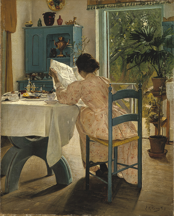 라우리츠 안데르센 링, 아침식사 중에(At Breakfast), 1898, Oil on canvas, 52 × 40.5 cm. ⓒ스웨덴국립미술관/마이아트뮤지엄 제공