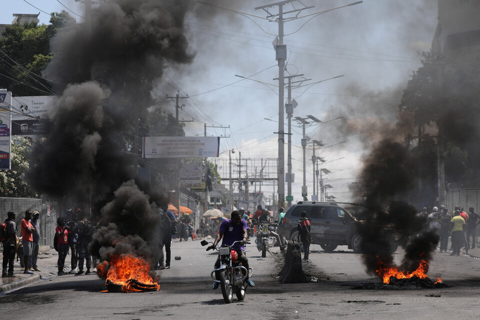 아이티 수도 로프토프랭스에서 발생한 소요 사태 ⓒ로이터 연합뉴스