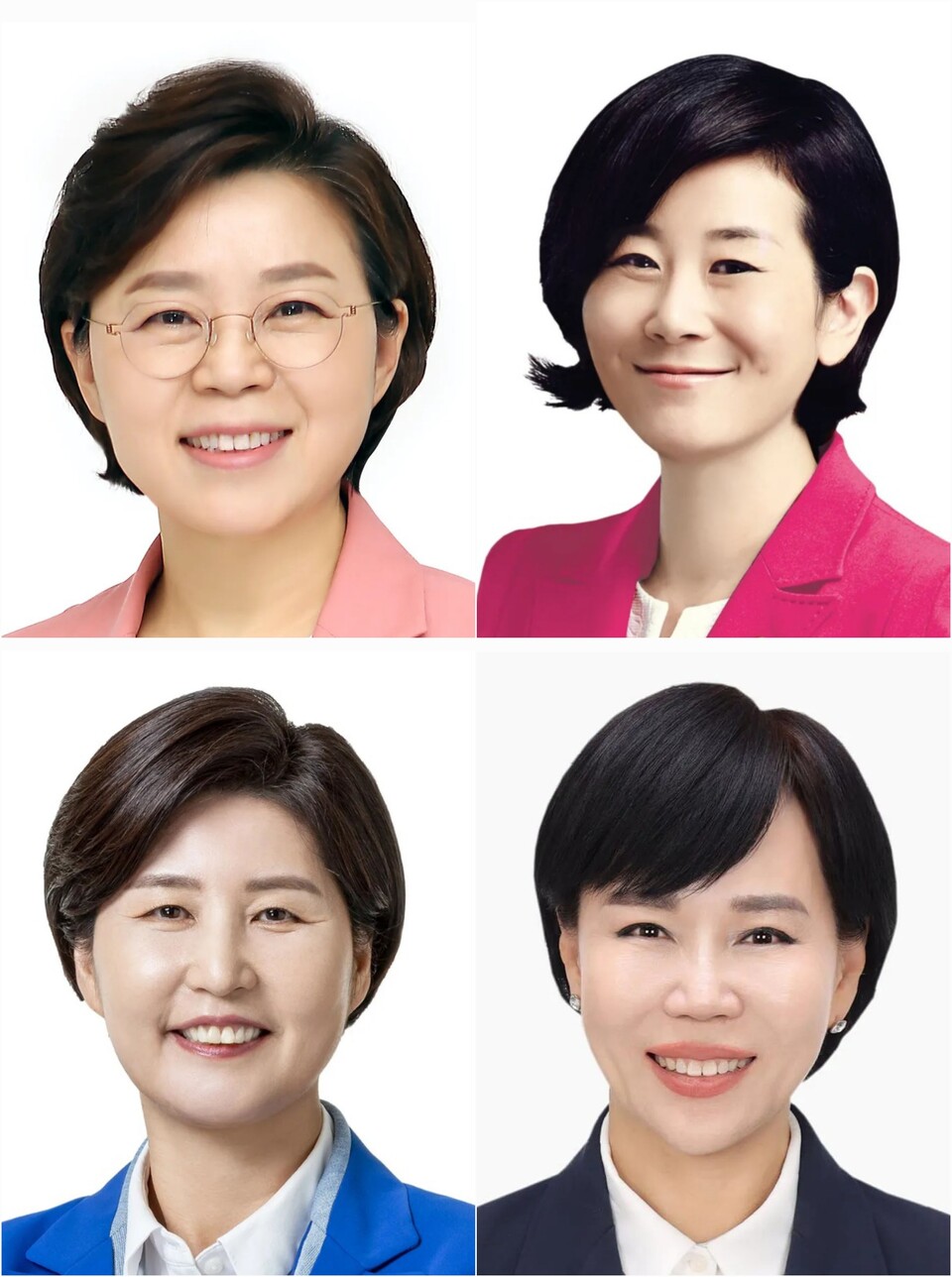  22대 총선에서 승리해 3선 고지에 오른 당선인들. (왼쪽 위부터 시계방향으로) 김정재, 김희정, 전현희, 백혜란 당선인.