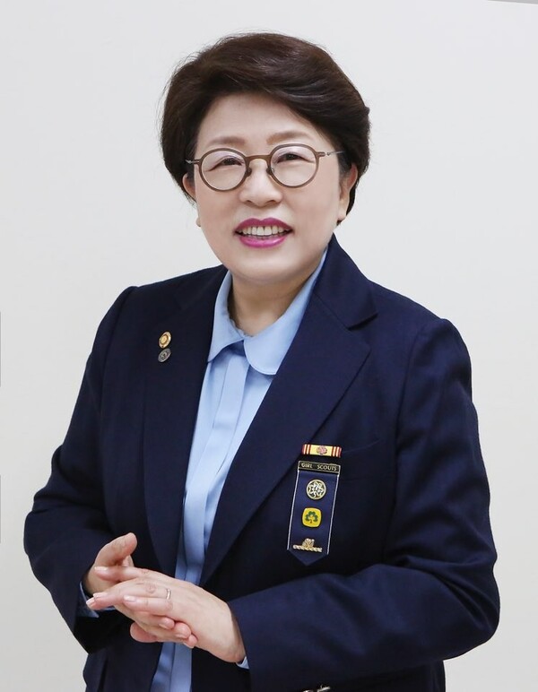 거김종희 한국걸스카우트연맹 총재. ⓒ한국걸스카우트연맹