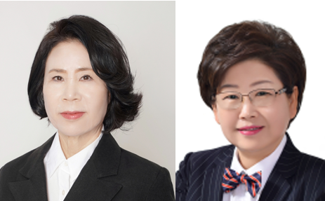 (왼쪽부터) 김행금 천안시의회 의장, 백인숙 여수시의회 의장. 