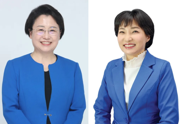 왼쪽부터 김선민 조국혁신당 의원 서미화 더불어민주당 의원