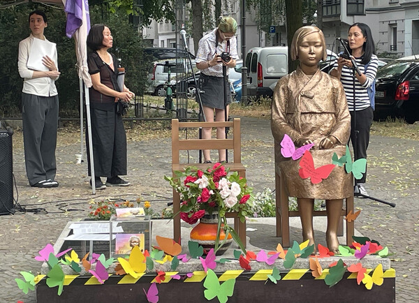 독일 베를린 평화의 소녀상 ⓒ연합뉴스