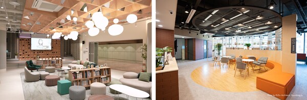 강남구 1인가구 커뮤니티센터(왼쪽)와 강남구 청소년심리지원센터 사이쉼(오른쪽) 전경 ⓒ강남구