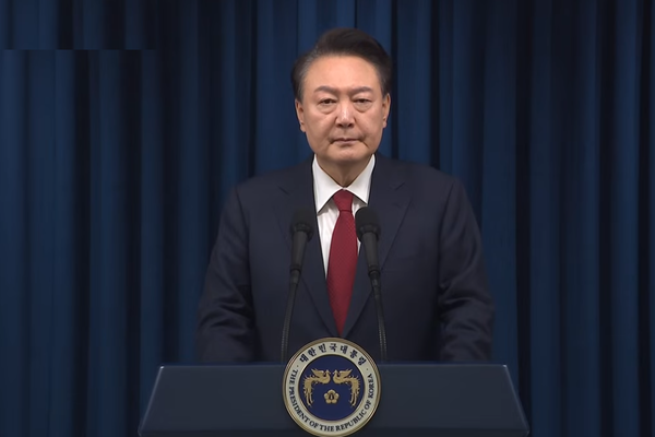 윤석열 대통령은 7일 최근의 계엄사태와 관련해 긴급 대국민 담화를 발표했다. ⓒYTN 화면 갈무리