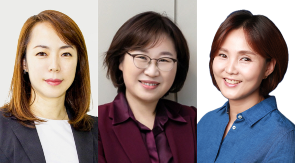 ‘2024년 올해의 여성과학기술인상’을 수상한 (왼쪽부터) 윤희숙 한국재료연구원 바이오·헬스재료연구본부장, 주성진 국방과학연구소 수석연구원, 신현진 광주과학기술원 반도체공학과 교수.