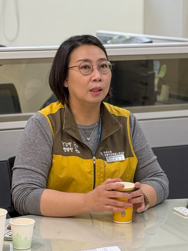 이은경 한국노총 전국의료노련 부위원장ⓒ한국노총 제공