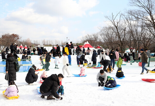 유성구 어린이 눈썰매장 전경 ⓒ대전 유성구
