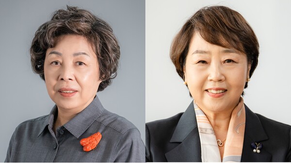 (사진 왼쪽부터)신경림·탁영란 회장 후보ⓒ대한간호협회