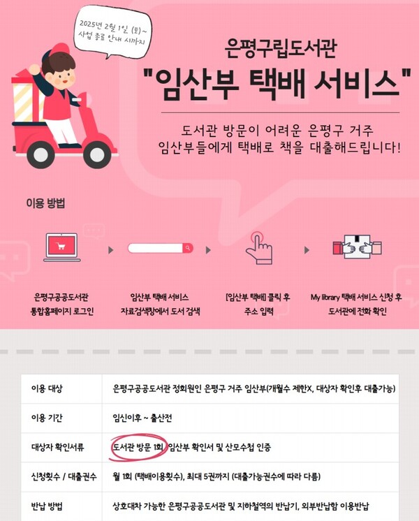 임산부 택배 서비스 포스터 ⓒ은평구
