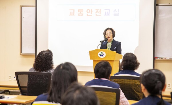 박희영 용산구청장 ‘어린이 교통안전지도사업 직무교육’ 참석. ⓒ용산구