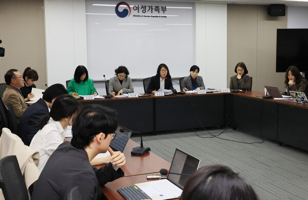 조민경 여성가족부 여성정책국장이 15일 서울 종로구 정부서울청사에서 '제4차 여성의 경제활동 촉진과 경력단절 예방에 관한 기본계획', '23년 국가성평등지수' 관련 브리핑을 하고 있다. ⓒ연합뉴스