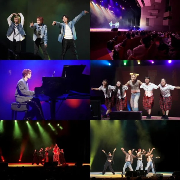 청각장애인 3인조 보이그룹 ‘빅오션’이 지난 9일 일본 나고야 도요타 시민 문화회관에서 첫 번째 단독 콘서트를 성공적으로 마쳤다.  ⓒ파라스타엔터테인먼트 제공