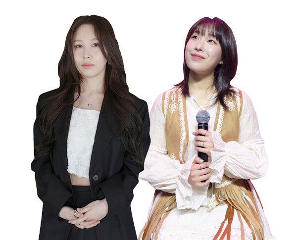 왼쪽부터 싱어송라이터 치즈(달총), 권진아. ⓒ무드밍글, 어나더