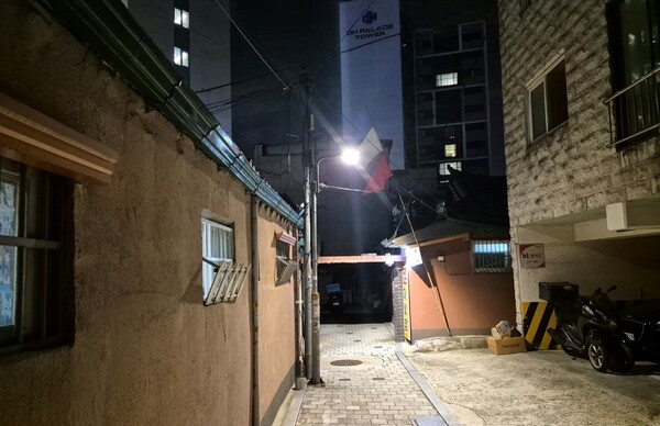 숭인2동 ‘스마트보안등’ 설치 후 모습. ⓒ종로구