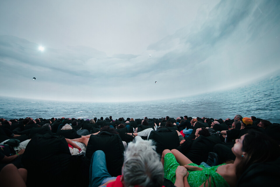 마나미 사카모토 & 유리 우라노, ‘메타랙트_ 돔’, 2024, 풀돔 영화, 19분. ⓒ아트센터나비 제공