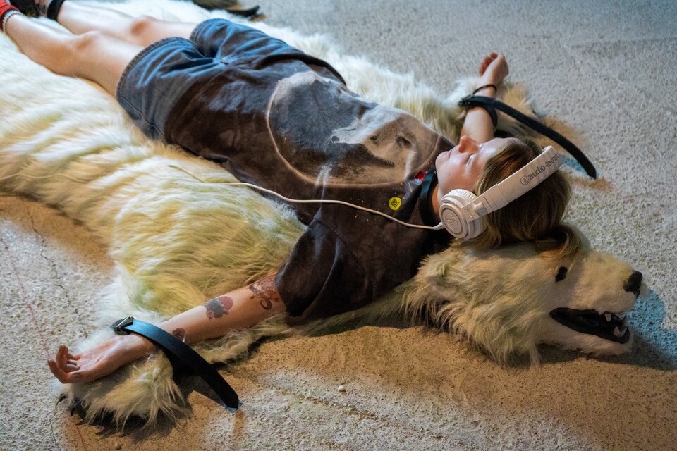 지아바오 리(Jiabao Li)·알라나 니브(Alanah Knibb), 안티 안타티카_북극곰 이주 계획(AntiAntarctica_ Polar Bear Relocation Initiative), 2024. ⓒ아트센터 나비 제공