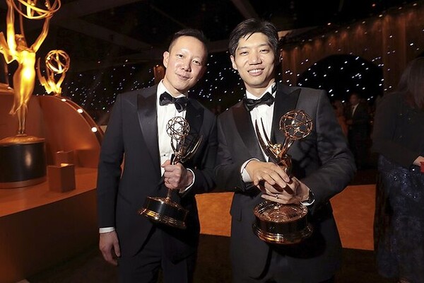  2024년 1월에는 ‘더 라스트 오브 어스(The Last of Us)’ 메인 타이틀 제작으로 에미상을 수상한 김그륜(오른쪽). ⓒEMMYS