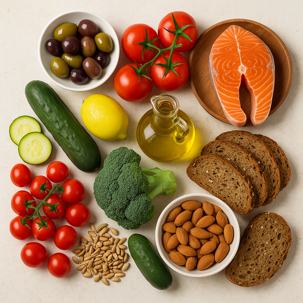 지중해식 식단 재료 ⓒchatGPT