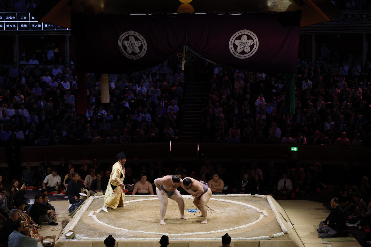 일본의 전통 스포츠 스모. ⓒ로이터 연합뉴스