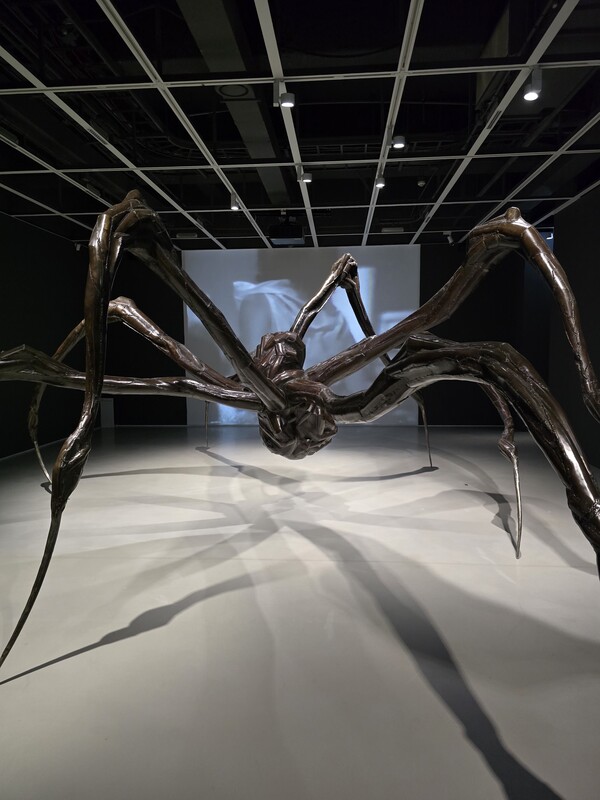 루이즈 부르주아, ‘웅크린 거미’, 2003, 청동에 갈색, 광택 처리된 파티나, 스테인리스 스틸, 270.5 x 835.7 x 627.4cm, 이스턴재단 소장. ⓒ김효선 칼럼니스트