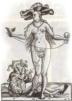 중세 서양에서는 여성의 몸을 성적 욕망의 대상으로 그린 그림이 자주 등장했다. ⓒ출처=‘이브의역사’(도서출판 자작)