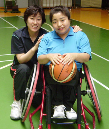 폭스 휠의 김현숙 감독(왼쪽)과 박은경 선수.