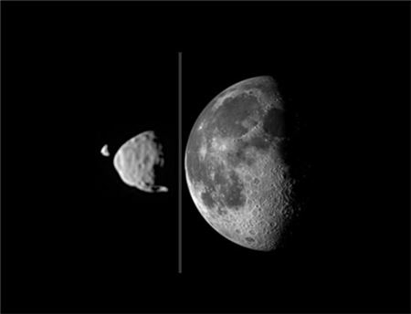 화성 표면에서 보이는 화성의 달 데이모스(사진 왼쪽)와 포보스(가운데). 지구에서 보이는 지구의 달(사진 오른쪽)과 비교하기 위해 사진을 나란히 배치했다. (출처 NASA 홈페이지)sumatriptan patch http://sumatriptannow.com/patch sumatriptan patch