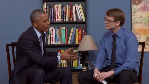 버락 오바마 미국 대통령이 22일(현지시간) 백악관에서 유튜브 스타들과 인터뷰를 가졌다. ⓒ백악관 홈페이지