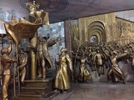 국립박물관에 전시된 레닌의 동상. ⓒ김경애
