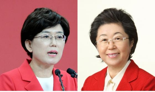 새누리당 최연혜(왼쪽), 이은재 의원 ⓒ뉴시스·여성신문