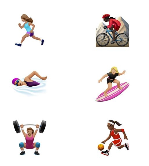애플이 iOS10 운영체제에 여자 운동선수, 여자 기술자 등 성평등 의식이 반영된 이모지(emoji·그림문자)를 추가한다. ⓒ애플