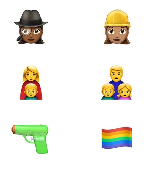 애플이 iOS10 운영체제에 여자 운동선수, 여자 기술자 등 성평등 의식이 반영된 이모지(emoji·그림문자)를 추가한다. ⓒ애플