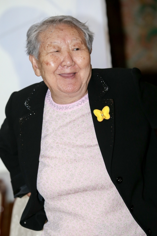 일본군‘위안부’ 피해자 길원옥 할머니가 호주 평화의 소녀상 제막식에 참석한다. ⓒ변지은 기자