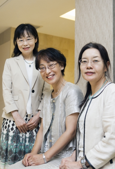 (왼쪽 부터) 오카다 아이 준교수, 테지마 아키코 준교수, 미나미노 가요 교수 ⓒ이정실 사진기자