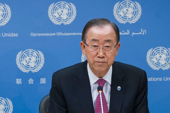 오는 12월 31일 임기를 마치는 반기문 UN 사무총장 ⓒ뉴시스·여성신문