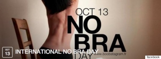 소셜네트워크상에서 진행된 ‘세계 노브라데이’(10월 13일) 캠페인 이미지. ⓒ페이스북 캡처