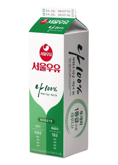 서울우유의 신제품 ‘나100% 우유’