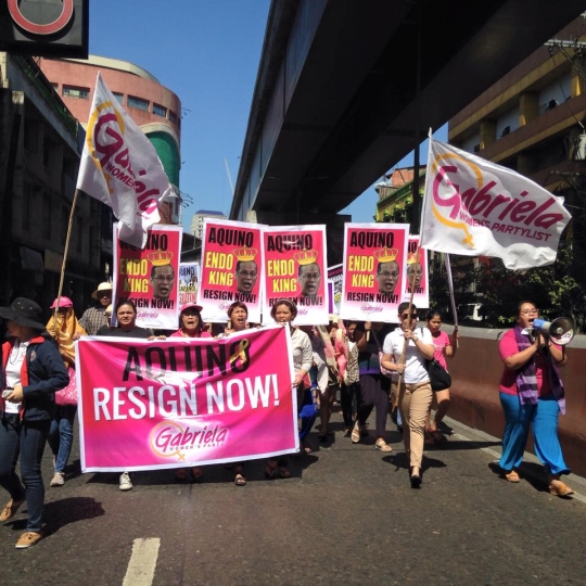 필리핀 ‘가브리엘라 여성당’ 당원들. ⓒGabriela Women's Party